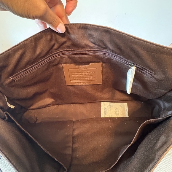 COACH Camden Canvas Brown Canvas Messenger Bag 70829. NWT - Picture 8 of 10